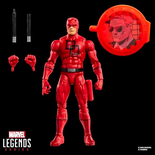 Marvel Legends Series Secret Wars Daredevil, Retro Comics Collectible 6 Inch Action Figure with Lenticular Shield - View 4