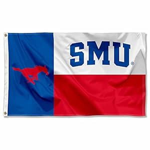 SMU Mustangs Texas State Flag