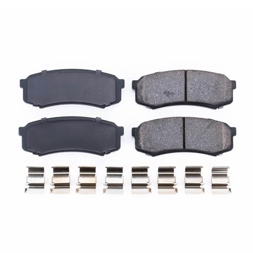 Image of PowerStop Rear Brake Pads for Lexus GX460 2010-23 |GX470 2003-09 |LX450 1996-97 |Toyota 4Runner 2003-24 |FJ Cruiser 2007-14 - Z17 Ceramic Brake Pads with Installation Hardware, 17-606