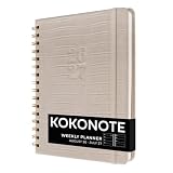 Kokonote Agenda 2026 2027 Semana Vista A5 Caiman - Agenda Escolar Universitaria, Oposiciones o Insituto para mujer | Págs. Alto Gramaje | Con Pegatinas, Planificador Mensual, Anual, de Gastos…