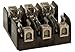 Mersen 20313 Class H and K Non-Spring Reinforced Fuse Block with Screw Connector, 10-14 Wire Range, 30 Ampere, 3 Pole