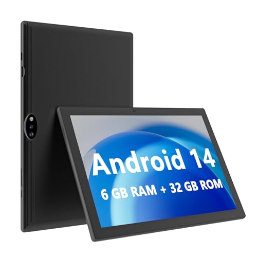 10.1 inch Tablet, Andaroid 14 tablet, 6GB RAM 32GB...