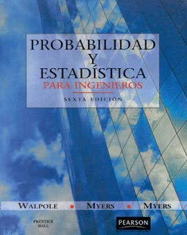 Probabilidad y Estadistica Para Ingenieros - 6b... [Spanish] 9701702646 Book Cover