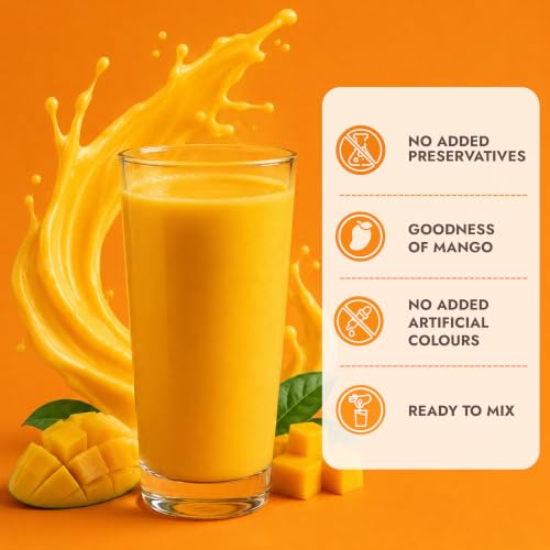 Image of Sweet Karam Coffee Instant Mango Milk Mix - 250g Pouch | Refreshing Mango Milkshake Powder | Tasty Summer Drink Mix with No Preservatives & Artificial Colors
