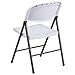 Flash Furniture Mirra Plastic Folding Chairs for Parties and Weddings, Lightweight Commercial Event Seats with 330-lb. Static Weight Capacity, Set of 6, White