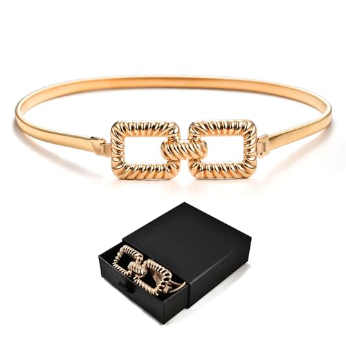 Qitian Stretch Belt Women,Skinny Metal Cinch Belt,Elastic Waist Belts for Women for Dresses Stretch Thin Waist Belt2