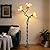 WERFOP Flower Floor Lamp for Living Room,Tall Standing Reading Lamp with Flexible Neck,3 Color Temperatures LED Dimmable Decorative Light,Green Cute Floor Lamp for Bedroom Corner (Green)