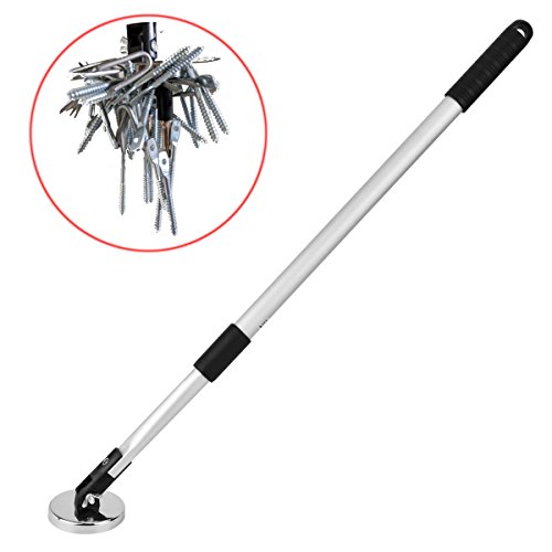 Fabcell Telescoping Magnetic Pickup tool - Screws Parts Finder Magnet Sweeper/45 Inch Super