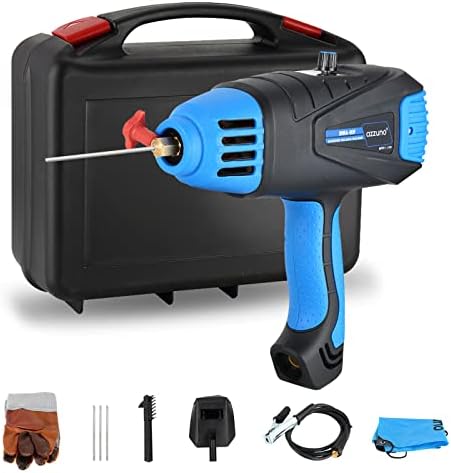 AZZUNO Handheld Welding Machine ARC Welder Kit Portable MMA Welding Machine 110V Voltage IGBT Digital Stick Welder with Toolbox,Folding Welding Helmet,Welding Brush,Welding Gloves,Welding Rod