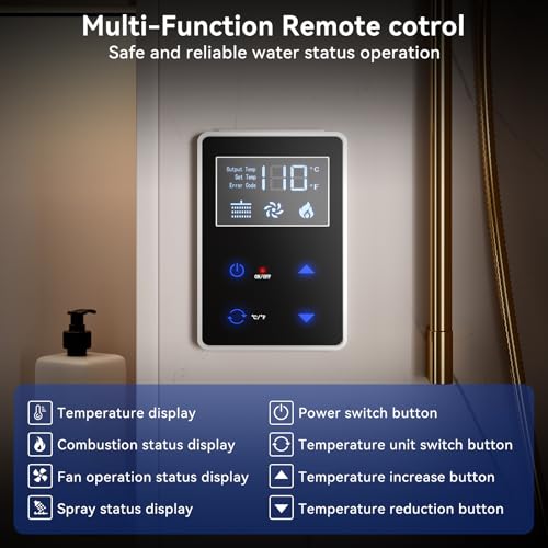 Banrterd RV Tankless Water Heater, 55000 BTU On Demand Instant Hot Water Heater, High Altitude Available, 15x15 inch White Door and Front Water Outlet, DC 12V CSA Certificated, Compatible with all RVs by Banrterd - Image 7