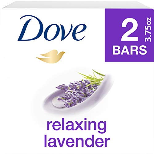 Dove Purely Pampering Beauty Bar For Softer Skin Relaxing Lavender More Moisturizing Than Bar Soap 3.75 Oz 2 Bars #TOP1
