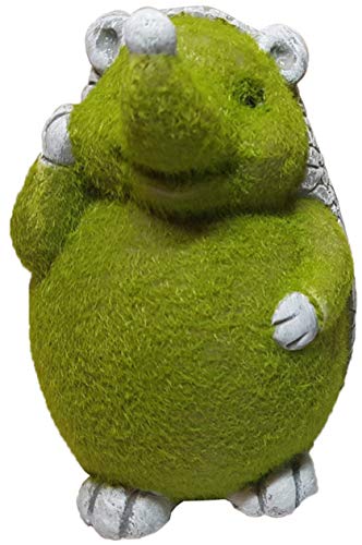 Roots & Shoots 956334 Flock Hedgehog Ornament, Green