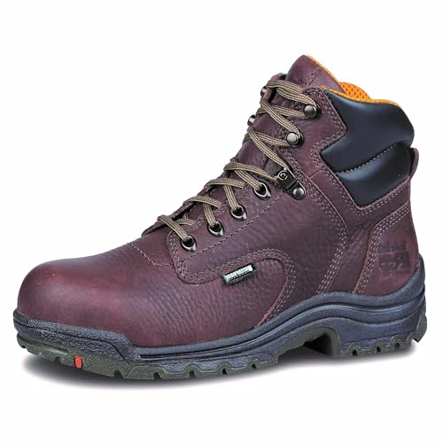 Timberland PRO Timberland PRO Women's TiTAN 6 Inch Alloy Safety Toe Waterproof Industrial Work Boot, Dark Mocha Brown-2024 NEW, 8W