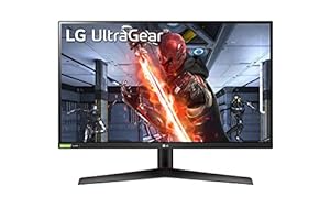 LG 27GN600-B 68,5 cm (27 Zoll) Full HD UltraGear Gaming Monitor (IPS-Panel mit 1ms (GtG), 160 Hz, 99% sRGB), schwarz