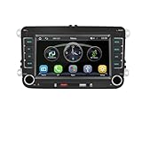 Pantalla de CarPlay Radio estéreo para Coche de 7' 2 DIN HD con RDS, AirPlay y CarPlay inalámbrico(F9070W and Camera)