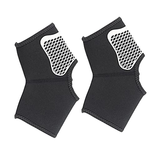 Gogogmee Ankle Brace Compression Sleeve Sports Ankle Support for Running Basketball Volleyball Weightlifting (size l 2pcs)