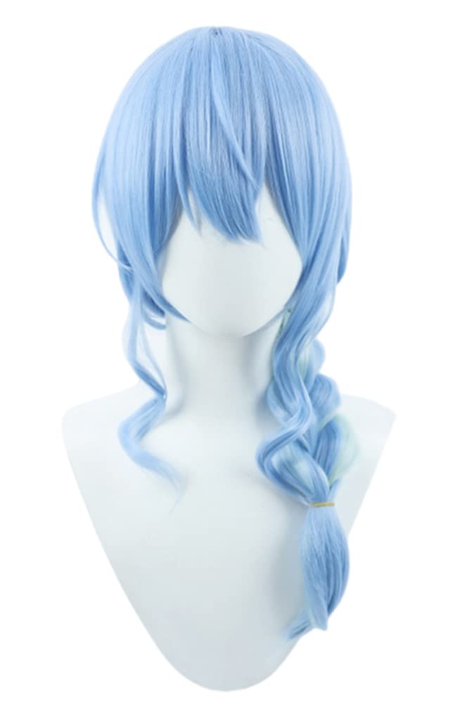 Amazon.co.jp: コスプレウィッグ 星街 すいせい 水色 ミックス