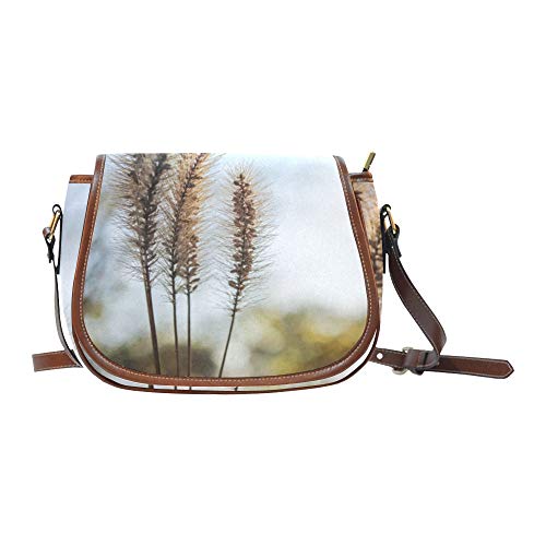 Beautiful Meadow Bristle-grass Travel Crossbody Bags Flap With Magnetic Snap Printed Ladies Crossbody Bag Crossbody Shoulder Bags