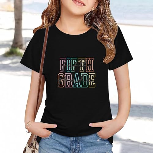 Boys Girls T-Shirts Crew Neck T Shirts School Short Sleeve Tops Toddler Boys Girls Tee On My First Day of School Tops4