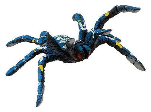 Bullyland 68459 - Spielfigur Blaue Ornamentvogelspinne, ca. 9,8 cm große Tierfigur, detailgetreu, PVC-frei, ideal als kleines Geschenk für Kinder ab 3 Jahren