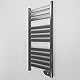 Cecotec Elektrischer Badheizkörper ReadyWarm 9050 Twin Towel Steel. 500 W, 2 Modi Heizung, Aluminium, geringer Stromverbrauch, Schutzart IP24, LED-Bildschirm SmartTemp, Dunkelgrau