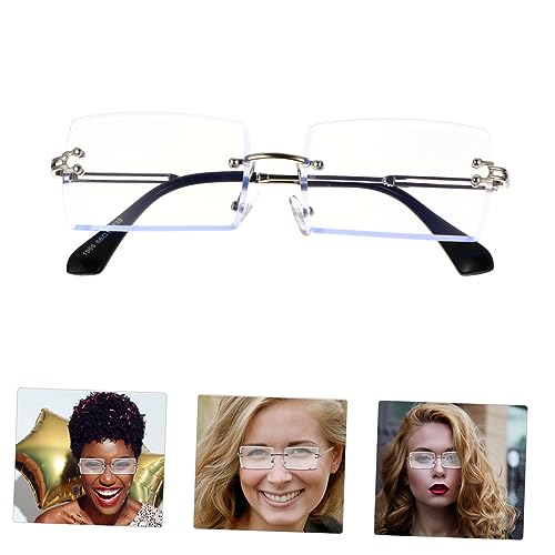 VANZACK Rimless Fashion Sunglasses with UV Protection Lightweight Party Glasses for Beach Vacation Stylish Frame Eyewear with Elastic Hinge Comfortable Fit2