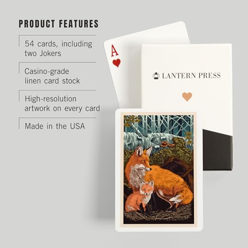 Fox and Kit, 52 cartas para adulto, tamaño póker miniatura 3