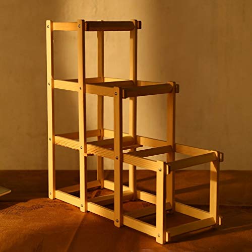 Soporte plegable de madera para 6 botellas de vino miniatura 7