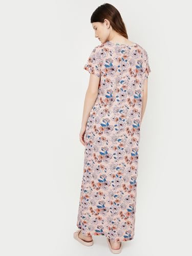 Image of Max Women's Cotton Casual Night Maxi Gown