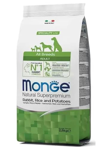 MONGE NATURAL SUPERPREMIUM Hase Hund Hundetrocken Monoproteici