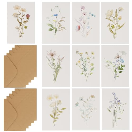 Oridaceae Grußkarten Set mit Umschlag, 10er Blanko Karten Blumen Geburtstagskarten Glückwunschkarten, Blumenkarten für Einladung Geburtstag Hochzeit Weihnachten Jubiläum Muttertag Vatertag Oridaceae Grußkarten Set mit Umschlag, 10er Blanko Karten Blumen Geburtstagskarten Glückwunschkarten, Blumenkarten für Einladung Geburtstag Hochzeit Weihnachten Jubiläum Muttertag Vatertag