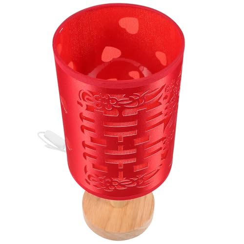 Lampe de chevet rouge lumière douce pour éviter la fatigue oculaire la nuit