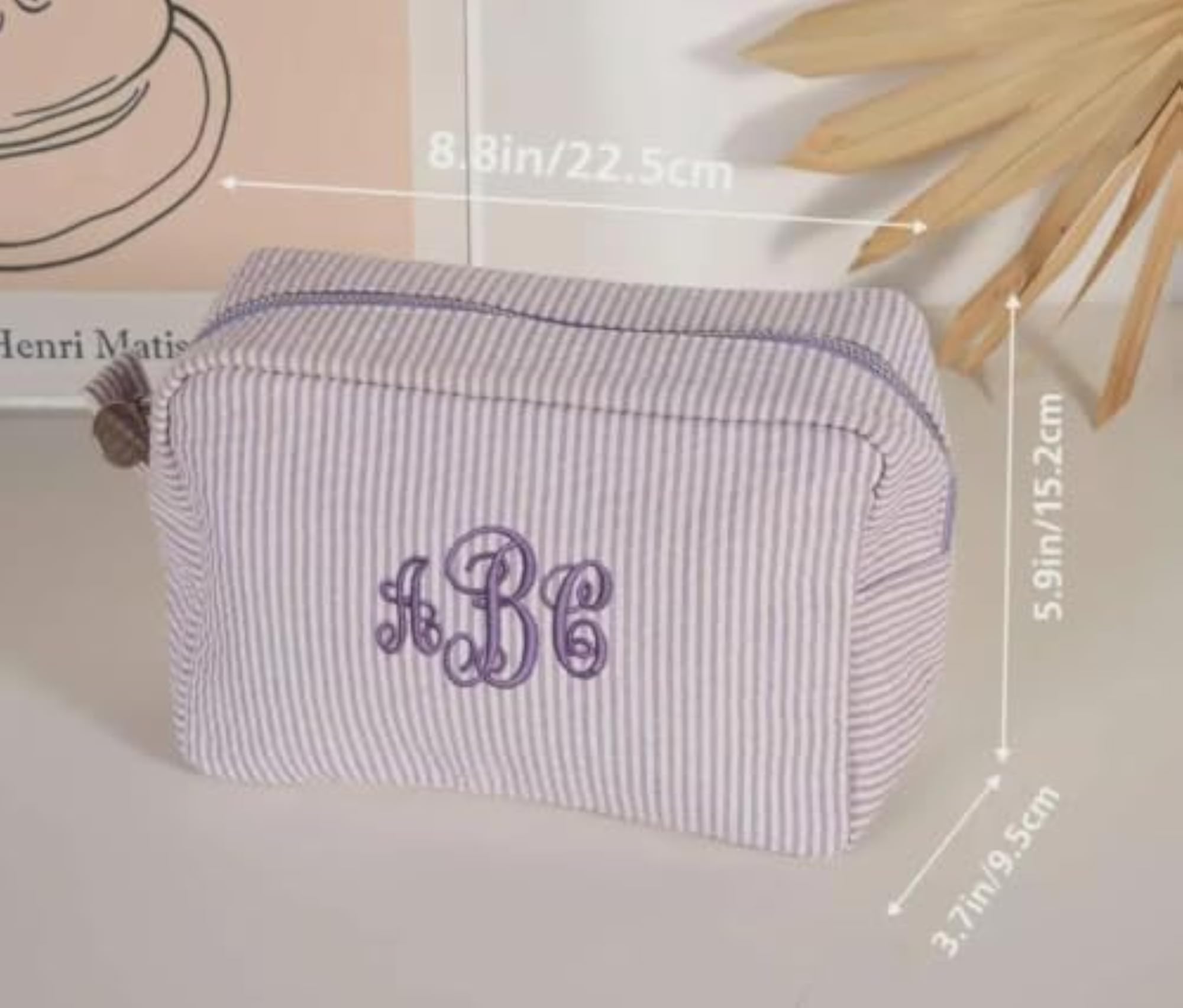 Personalized Cosmetic Bag for Women, Custom Name Pouch