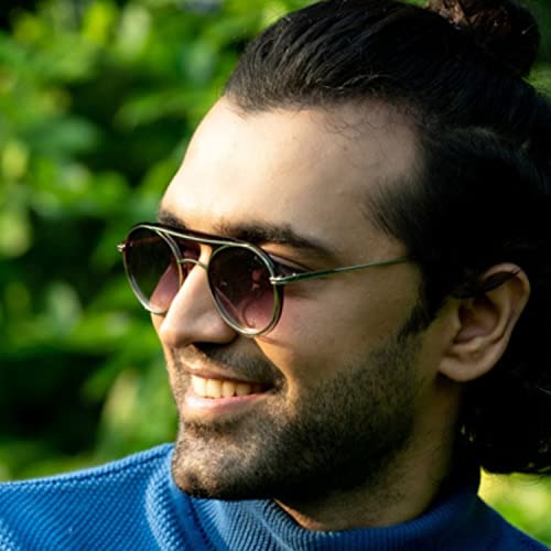 Image of ENRICO Unisex Full Rim Round Sunglasses | UV Protected Anti-glare Sunglasses | Round Sunglasses for Men & Women