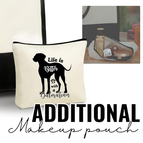Bolsa Tote de Lona para Amantes de Dálmatas miniatura 6