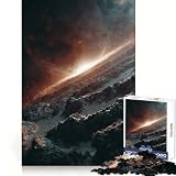 Rompecabezas Horizonte del Asteroide de 1000 Piezas para Adolescentes Juguete Que desafía la Mente Pasatiempo Relajante Corte preciso Un Regalo Encantador 38x52cm