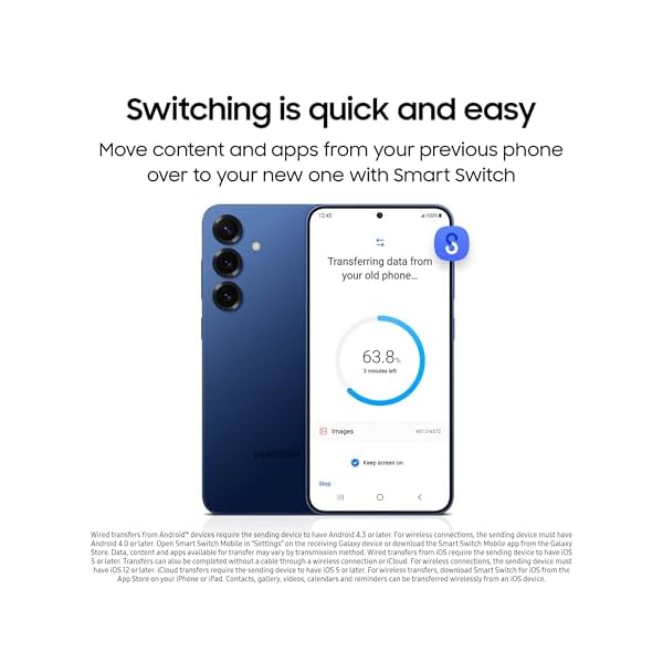 SAMSUNG Galaxy S25+ Cell Phone, 512GB Smartphone, Unlocked Android, AI Night Mode Camera, Snapdragon 8 Elite Fast Processor, ProScaler Display, 4900mAh Battery, 2025, US 1 Yr Warranty, Icyblue - Image 8