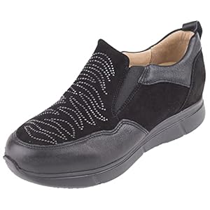 Loren Gesatineerde schoen, zwart