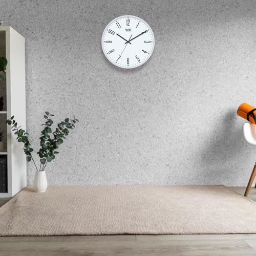 Image of Ajanta 11 Inches Step Movement Wall Clock for Home and Offices Wall Watch(White)