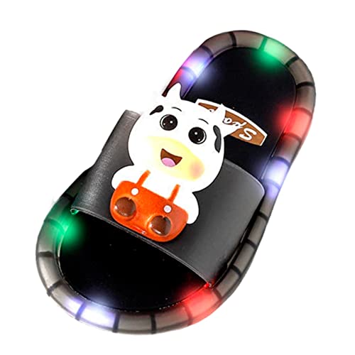 Toddler Kids Led Luminous Jelly Slippers Boys Flashing Lightweight Non-Slip Sandals Girls Cute Children Slippers Girls