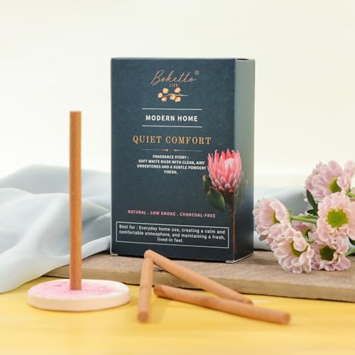 Image of Bambooless Incense Sticks | Soft White Musk Fragrance | Low Smoke Bamboo-Free Incense for Home Fragrance, Relaxation & Everyday Calm | Clean Airy Aromatic Incense (Pack of 30)