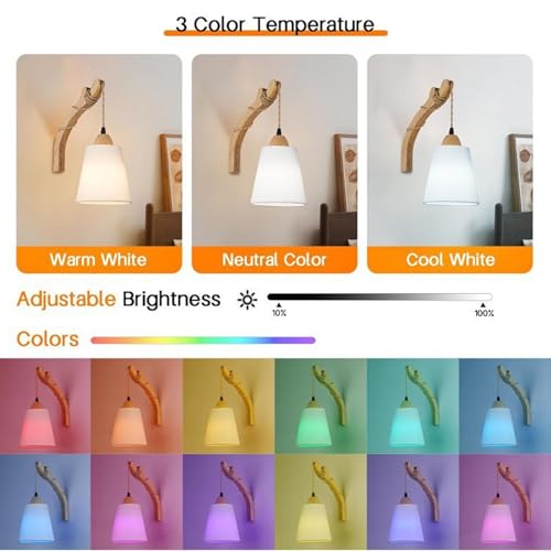 Lámparas de pared inalámbricas sin cables para iluminar cabeceras 2