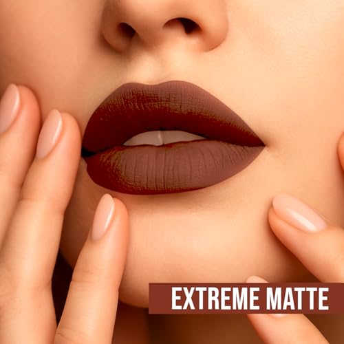 Image of Lightweight Liquid Lipstick - Highly Pigmented, Non-Drying Formula for Bold & Beautiful Lips 3.8g (BROWN SUGER)