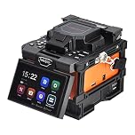 QIIRUN X800 Automatic Fibre Fusion Splicer 6 Seconds Fast Splicing Fusion Splicer Machine Core Alignment with Large Battery for Man Telecommunication FTTx Projects (UK Plug)