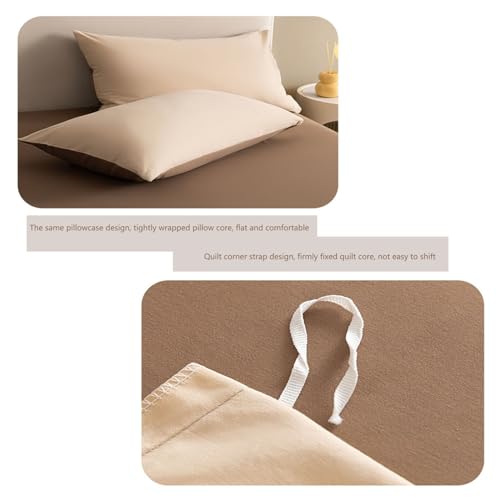 Housse de couette parure de lit 100% coton doux et respirant pour lit simple une personne - 6