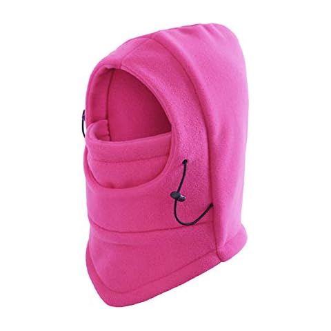 Your Choice Kids Balaclava Ski Cycling Face Mask for Cold Weather Girl Children's Winter Outdoor Fleece, Rose Red Cover