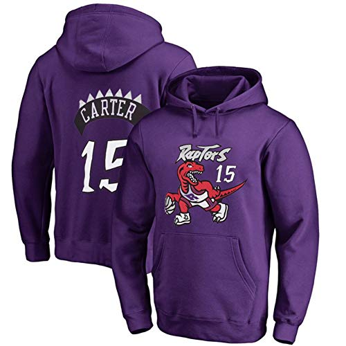 GZZ Sudadera Con Capucha De Baloncesto Para Hombres Y Mujeres Sudadera Vince Carter # 15 Toronto Raptors Chaqueta Fina De Manga Larga De Entrenamiento Suelto/Jogging (Color : D, Size : L)