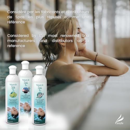 Camylle - Hot Tub Fragrance L'Elégant - Spa Fragrance Made from 100% Pure and Natural Essential Oils - Floral with Mesmerizing scents and a Sensual Backdrop of Amber - 250ml