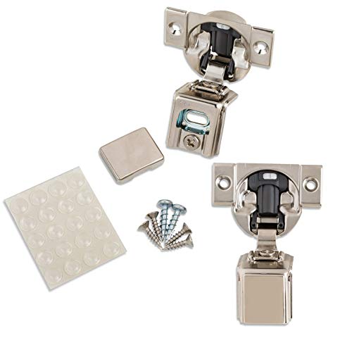 Weekly Top Sale Blum (20 Pack) 1-1/2" Overlay Soft Close Hinge 39C355B.24 105° Blumotion with Screws, Cover Caps, ProCabinetBumpers Bumpers