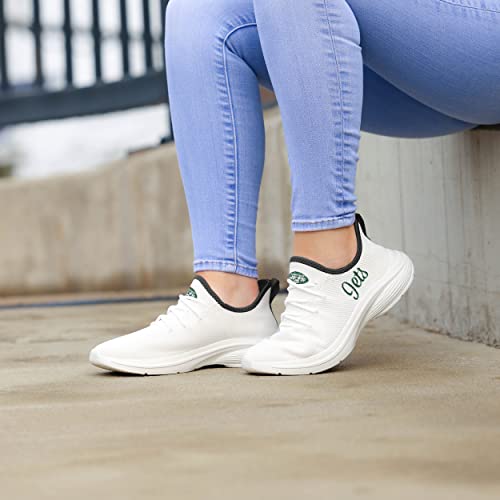 Image of FOCO NFL Womens NFL Team Logo White Athletic Shoes Sneakers